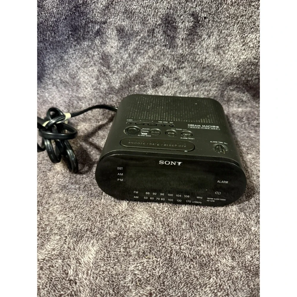 Sony Dream Machine ICF-C218 Alarm‎ Clock AM/FM Radio Tested & Works